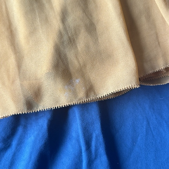 Aritzia Wilfred Rosalyn Long Sleeved Gold Dress - Picture 7 of 8